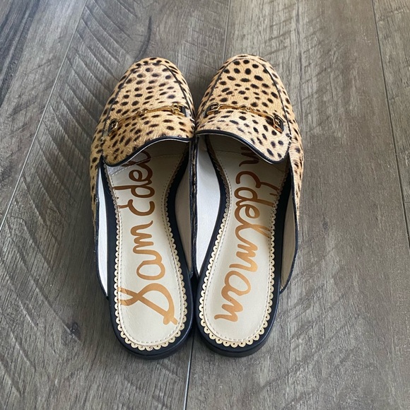 Sam Edelman Linnie Bit Mule Leopard Calf Hair 8.5 NWB Blogger Favorite - Picture 3 of 5